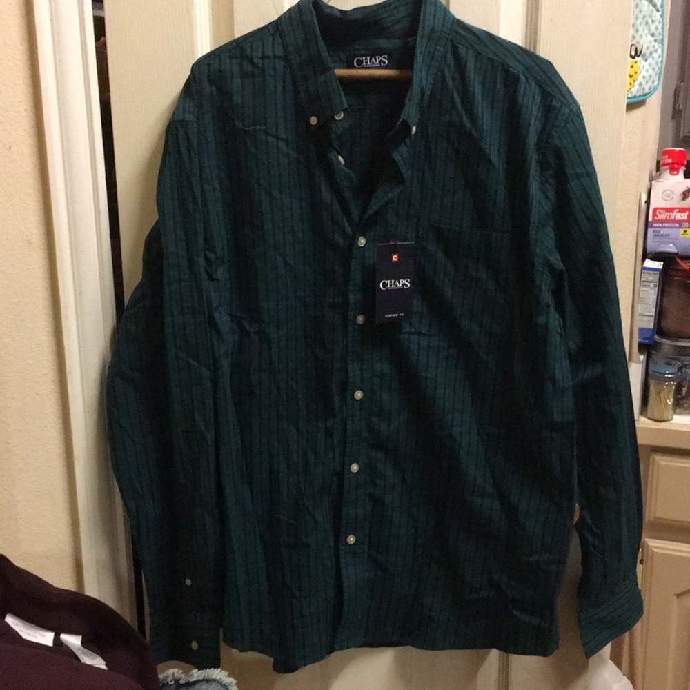 NWT- Mens Chaps long sleeve shirt